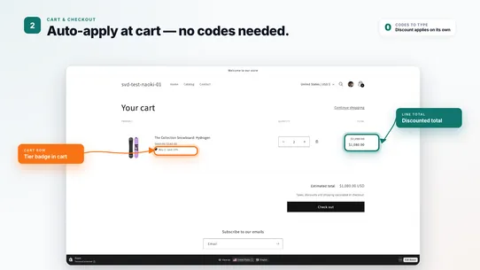 Simple Volume Discounts screenshot