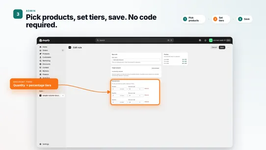 Simple Volume Discounts screenshot