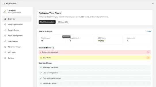 OptiBoost screenshot