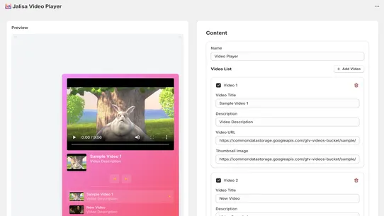 Jalisa Video Player screenshot