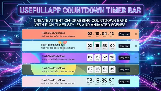 UsefullApp Countdown Timer Bar screenshot