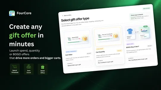 FourCore Free Gift Upsell BOGO screenshot