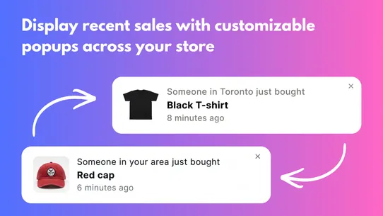 RSP Recent Sales Popup screenshot