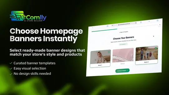 eComlly: AI Store Builder screenshot