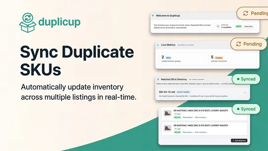 Duplicup ‑ Duplicate SKU Sync screenshot