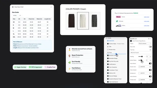 Sumo Product Page Blocks screenshot