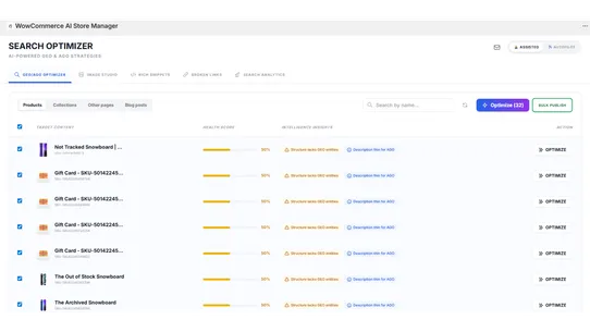 WowCommerce AI Store Manager screenshot
