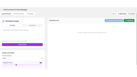WowCommerce AI Store Manager screenshot