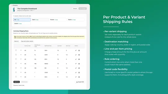 Per Product Shipping Innozilla screenshot