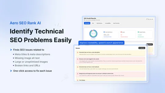 Aero SEO Rank AI screenshot