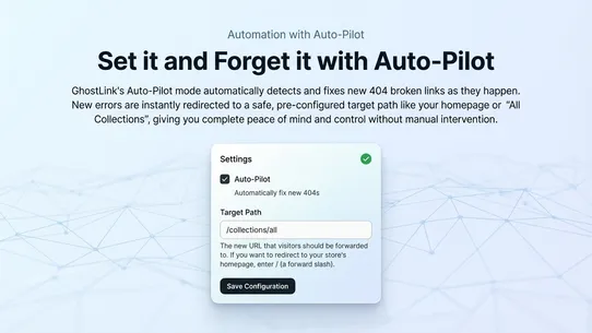 GhostLink – 404 Auto Redirects screenshot