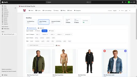 Vovrix AI Virtual Try‑On screenshot