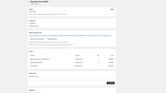 CartPrep: Make recurring carts screenshot