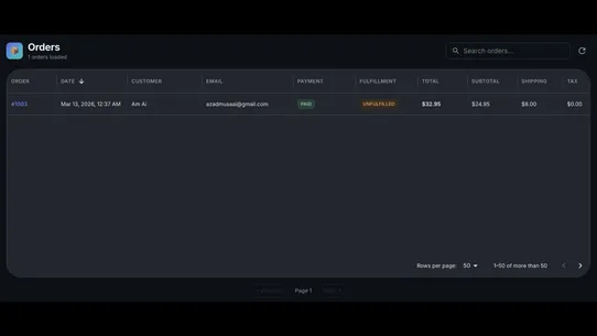 Order Insight screenshot