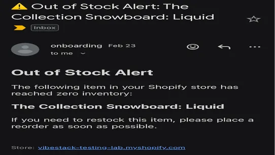 Stock Alert by VibeStack screenshot