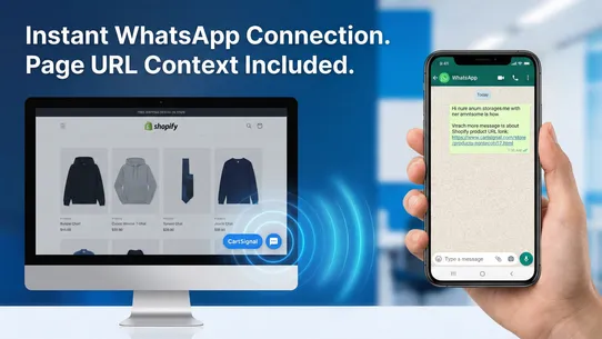 CartSignal: WhatsApp Chat screenshot