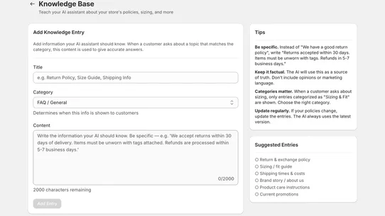 ShopSense screenshot