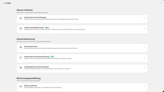 zrapp: Rechnungen &amp; E‑Rechnung screenshot