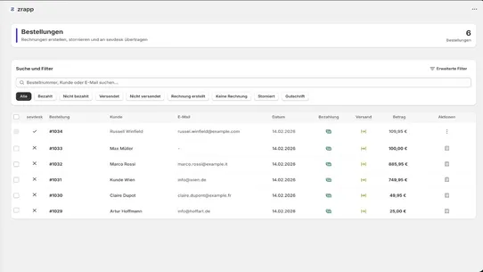 zrapp: Rechnungen &amp; E‑Rechnung screenshot