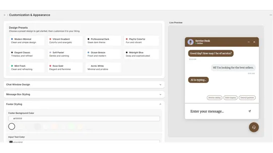 StartStorez AI Chatbot screenshot