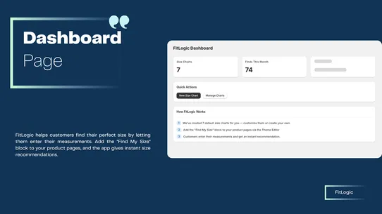 FitLogic · Smart Size Charts screenshot