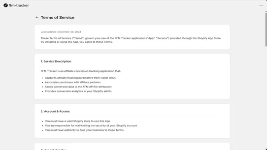 FFM Tracker screenshot