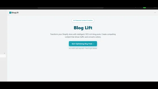 BlogLift screenshot