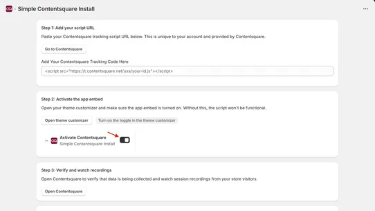 Simple Contentsquare Install screenshot