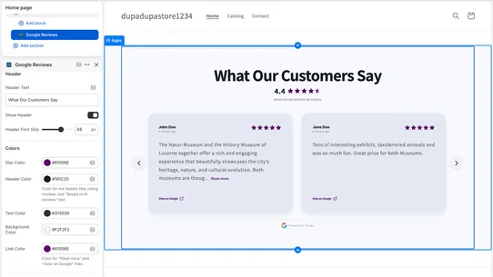 Google Reviews by Boltverk screenshot