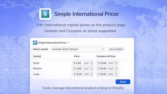 Simple International Pricer screenshot