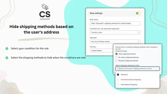 CondiShip: Rule‑Based Shipping screenshot