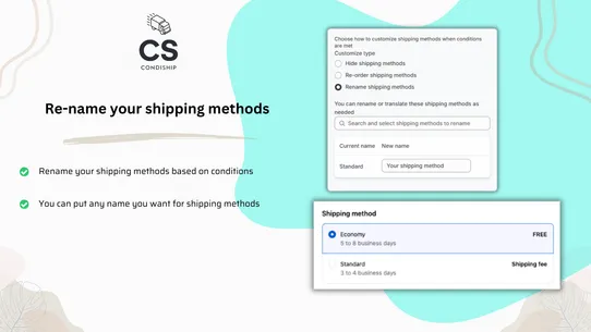 CondiShip: Rule‑Based Shipping screenshot