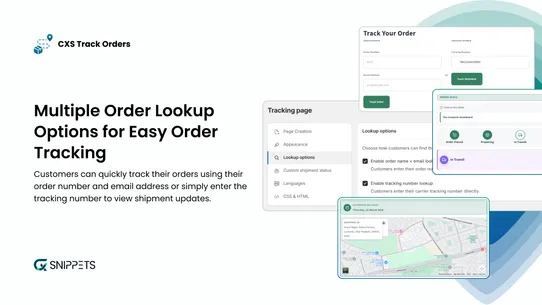 CXS Track Orders screenshot