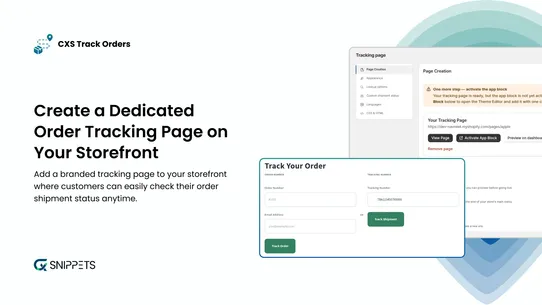 CXS Track Orders screenshot