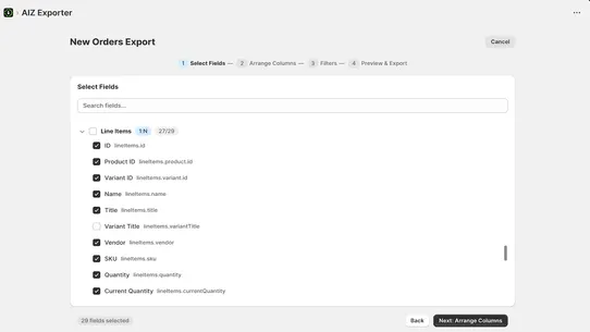 AIZ Exporter screenshot