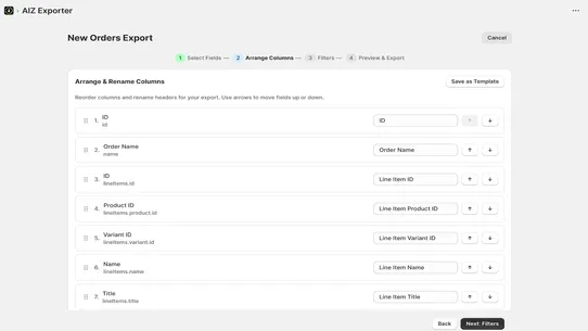 AIZ Exporter screenshot