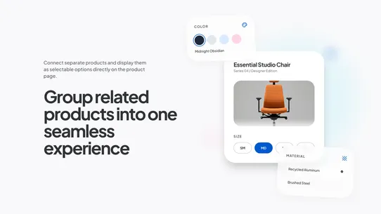 Product Option Groups 360 screenshot