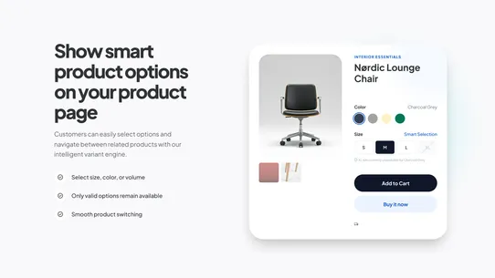 Product Option Groups 360 screenshot