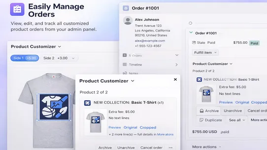 Lantera's Product Customizer screenshot