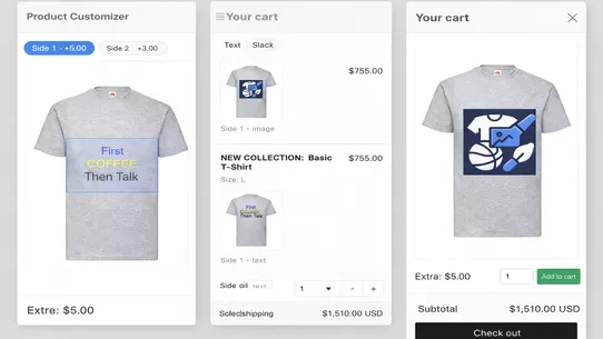 Lantera's Product Customizer screenshot