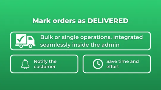 Mark As Delivered screenshot