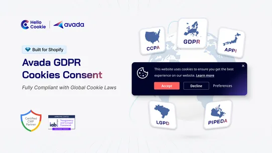 Avada GDPR Cookie Consent screenshot