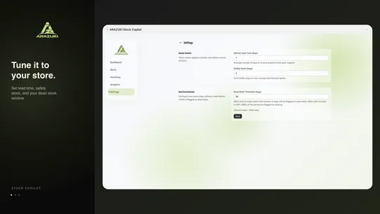 ARAZUKI Stock Copilot screenshot