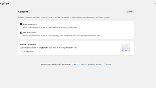 Extended Profile Fields screenshot