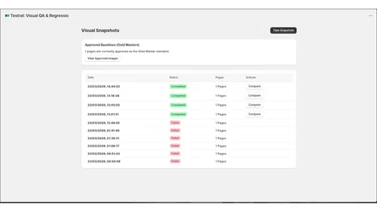 Testral ‑ QA tester screenshot