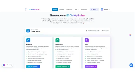 Ecom optimizer screenshot