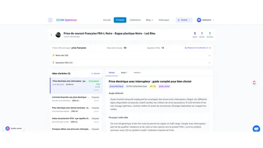 Ecom optimizer screenshot