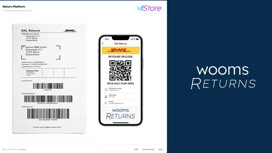 wooms Returns screenshot