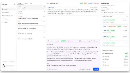 Remora screenshot