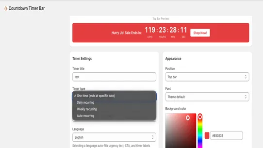Pulse:  Countdown Timer Bar screenshot